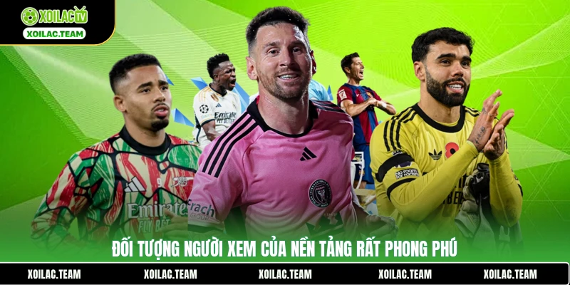 Đối tượng người xem của nền tảng rất phong phú